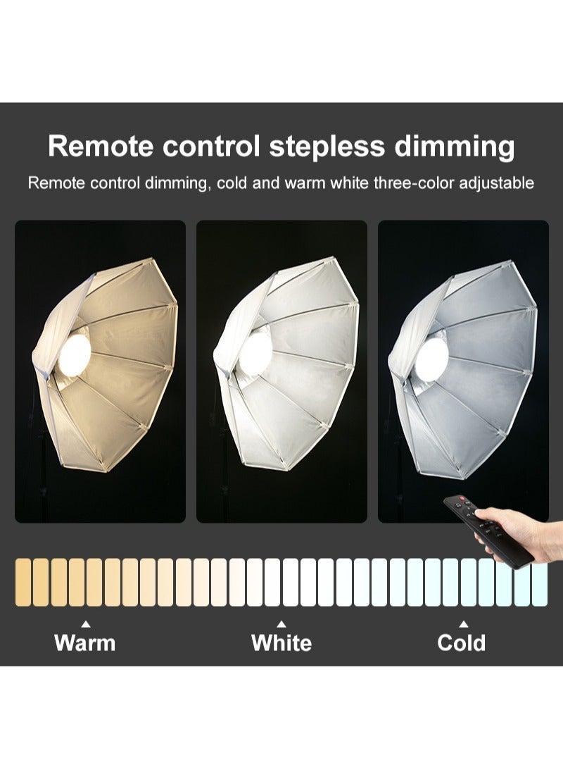 Glanfen Photography Soft Box Lighting Kit with 2 Pcs 200W 3 Colors Bulbs Soft Boxes and Carry Bag for Portrait Product Shooting - Image 5